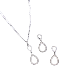 clara 925 silver jewellery set